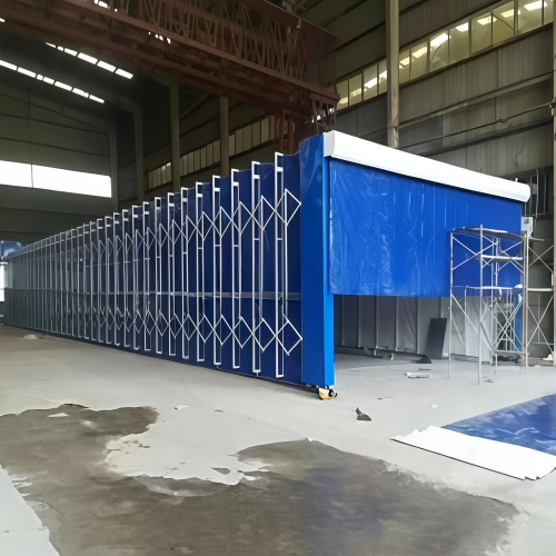 喷漆用移动伸缩房