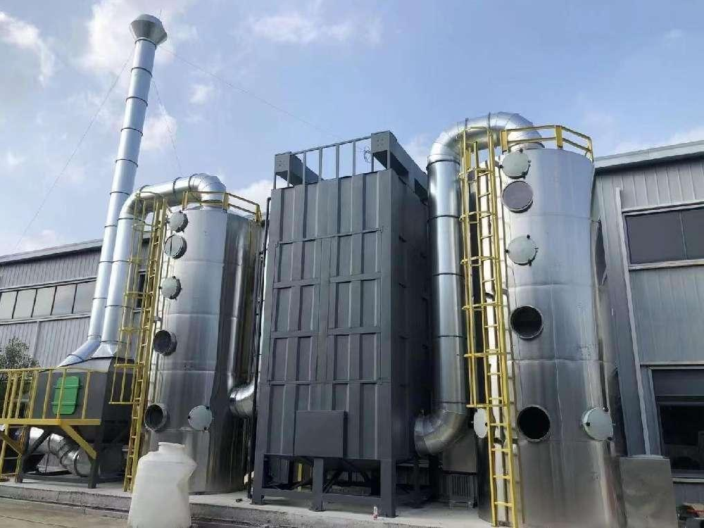 焦油废气治理方案(喷淋塔+电捕焦油器+喷淋塔)