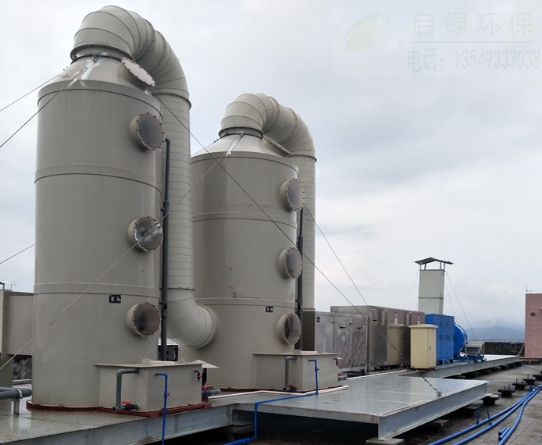 喷涂废气处理方案（水喷淋 + 干式过滤 + 光催化 + 活性炭吸附）