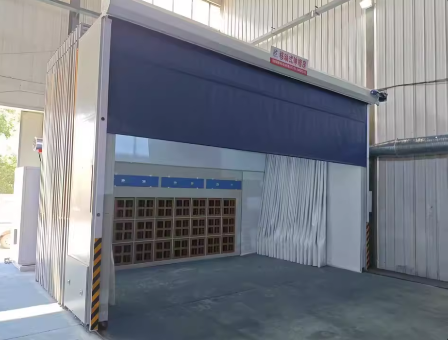 移动式伸缩喷漆房
