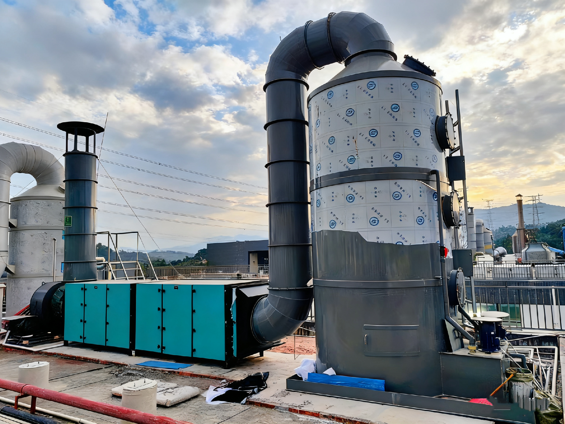 喷淋塔活性炭吸附箱 喷淋塔活性炭吸附箱